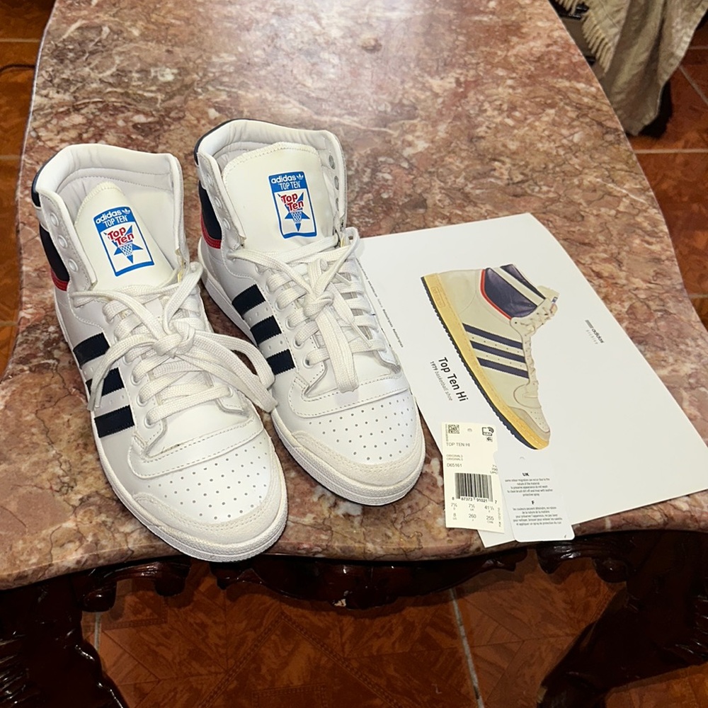 EUC ADIDAS TOP TEN HIGH TOPS